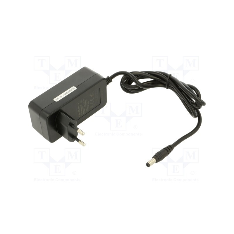 1 pcs x QOLTEC - 50005 - Power supply: switched-mode, plug, 12VDC, 4A, 48W, Plug: straight
