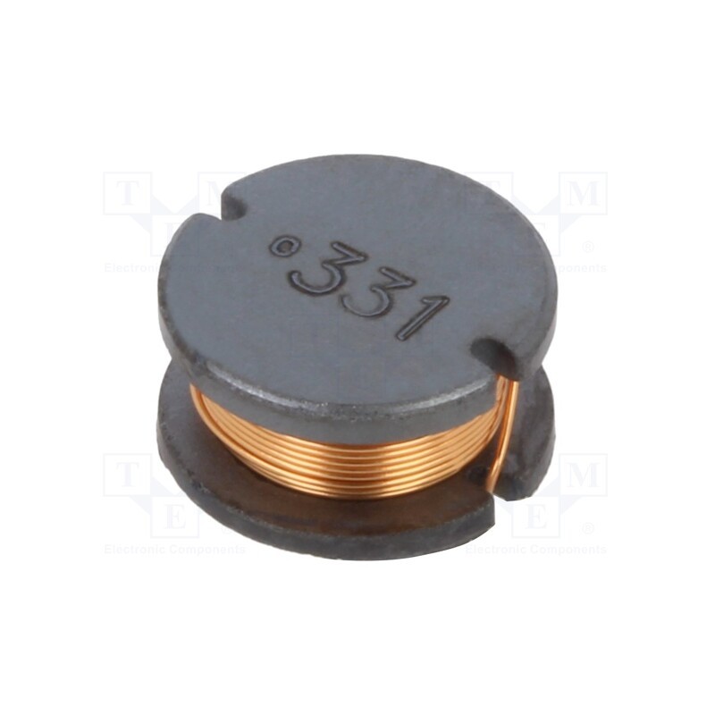 2 pcs x BOURNS - SDR1006-331KL - Inductor: wire, SMD, 330uH, 520mA, ±10%, Q: 12, Ø: 9.8mm, H: 5.8mm
