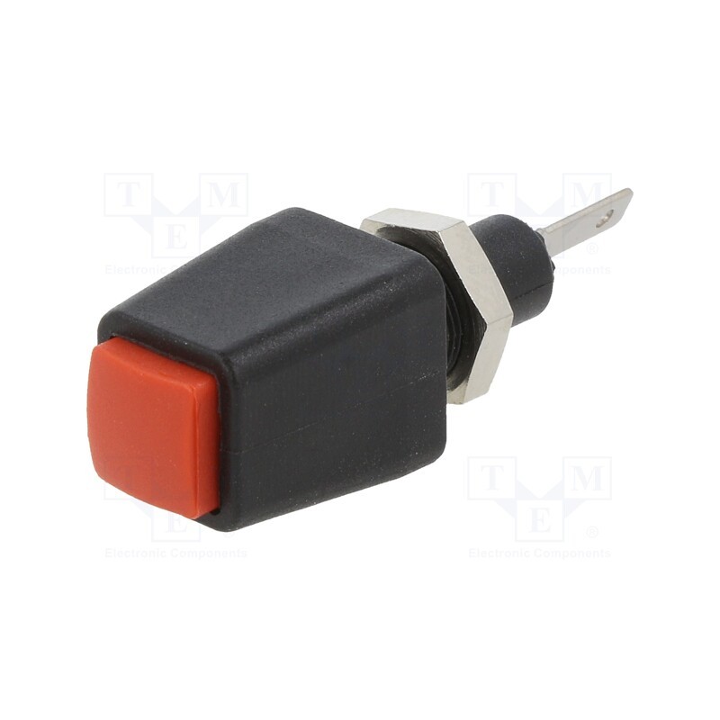 1 pcs x SCHu00dcTZINGER - ESD 6554 / RT - Laboratory clamp, red, 70VDC, 16A, screw, nickel, polyamide, 38.9mm