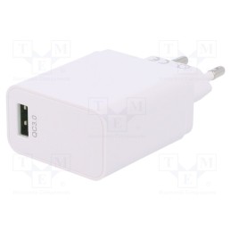 1 pcs x Goobay - 44955 - Power supply: switched-mode, plug, 5VDC,, 18W, Plug: EU, Out: USB