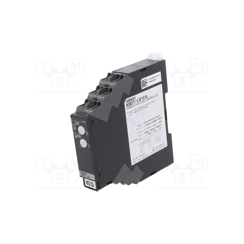 1 pcs x OMRON - K8DT-LS1CA - Module: level monitoring relay, conductive fluid level, SPDT