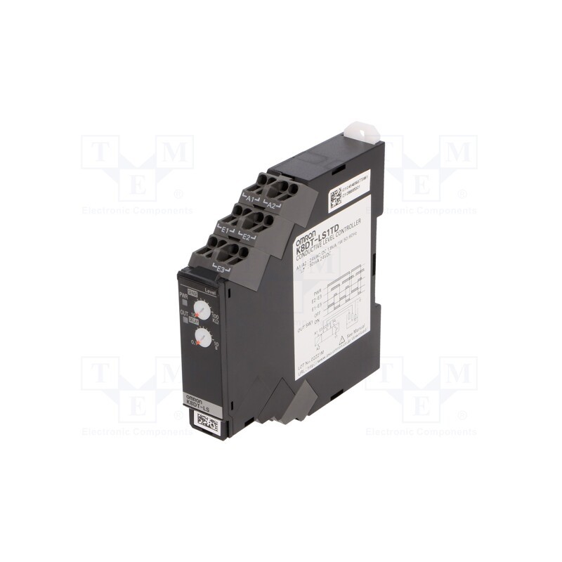1 pcs x OMRON - K8DT-LS1TD - Module: level monitoring relay, conductive fluid level, 24VAC
