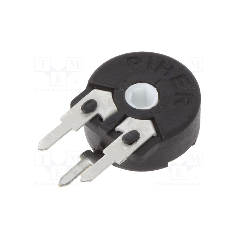 2 pcs x PIHER - PT10MH01101A2020S - Potentiometer: mounting, vertical, 100Ω, 150mW, ±20%, linear