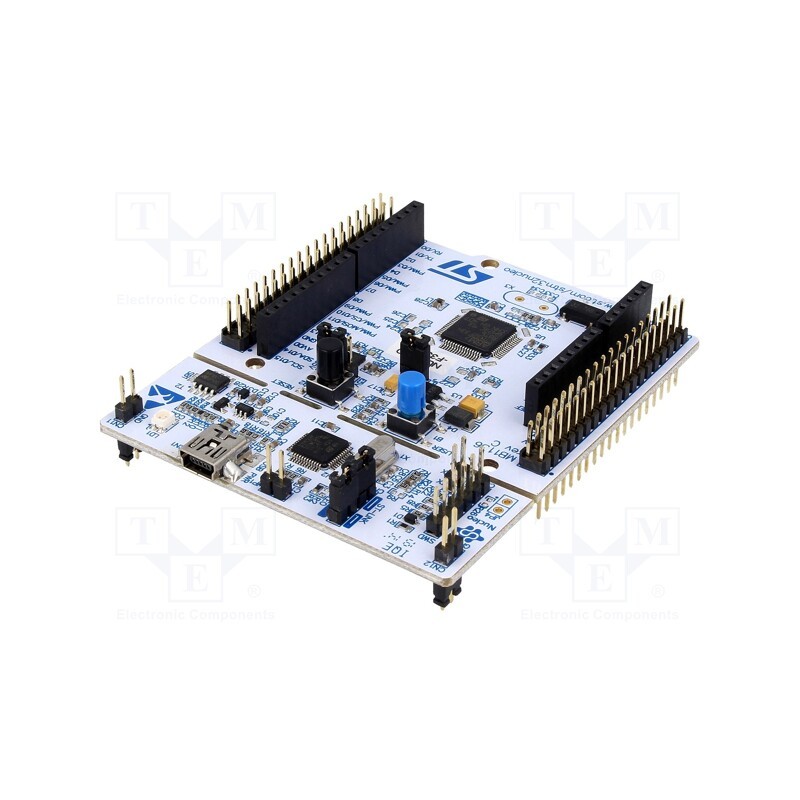 1 pcs x STMicroelectronics - NUCLEO-F334R8 - Dev.kit: STM32, STM32F334R8T6, Add-on connectors: 2, base board