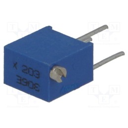 2 pcs x SR PASSIVES - T67X-20K - Potentiometer: mounting, multiturn, 20kΩ, 250mW, ±10%, linear, THT