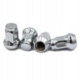 Chrome wheel nut m10 x 1 25 for 14-cone wrench l 28 mm