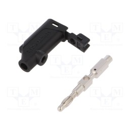 1 pcs x SCHu00dcTZINGER - FK 20 S NI / 2.5 / SW - Plug, 4mm banana, 32A, 33VAC, 70VDC, black, Max.wire diam: 4mm, 3mΩ