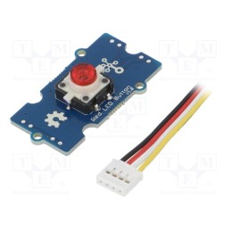 1 pcs x SEEED STUDIO - RED LED BUTTON - Module: button, LED, Grove Interface (4-wire), Grove, red