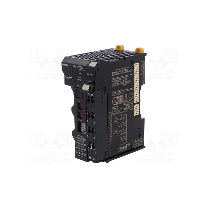 1 pcs x OMRON - NX-ECC203 - Module: communication, NX, IP20, for DIN rail mounting, 24VDC