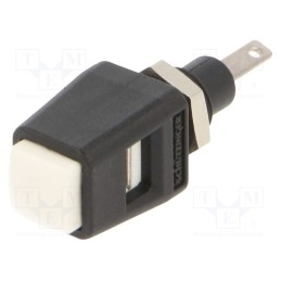 1 pcs x SCHu00dcTZINGER - ESD 6554 / WS - Laboratory clamp, white, 70VDC, 16A, screw, nickel, polyamide