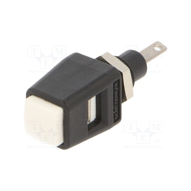 1 pcs x SCHu00dcTZINGER - ESD 6554 / WS - Laboratory clamp, white, 70VDC, 16A, screw, nickel, polyamide