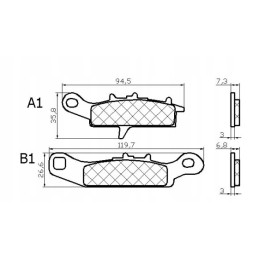 Kawasaki KFX 450 700 brake pads