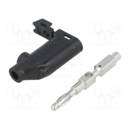 1 pcs x SCHu00dcTZINGER - FK 20 L NI / 2.5 / SW - Plug, 4mm banana, 32A, 33VAC, 70VDC, black, Max.wire diam: 4mm, 3mΩ