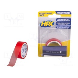1 rol x HPX - ZC10 - Tape: fixing, W: 19mm, L: 1.5m, Thk: 0.2mm, double-sided, transparent