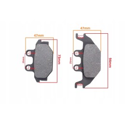 Brake pads kymco atv mxu maxxer 250 300 front