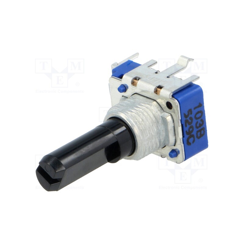 2 pcs x ALPS - RK11K1140A3L - Potentiometer: shaft, single turn,vertical, 10kΩ, 50mW, ±20%, 6mm