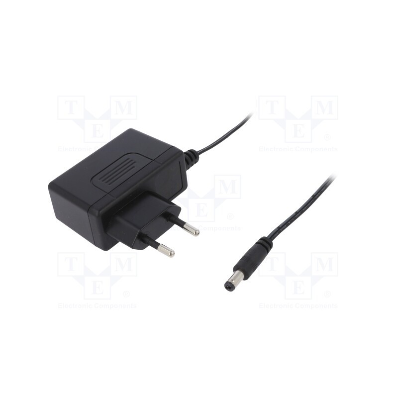 1 pcs x MEAN WELL - GSM12E48-P1J - Power supply: switched-mode, plug, 48VDC, 0.25A, 12W, Plug: EU, 87%