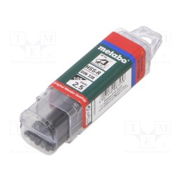 1 set x METABO - 627715000 - Drill bit, for metal, Ø: 2.5mm, L: 57mm, Working part len: 30mm