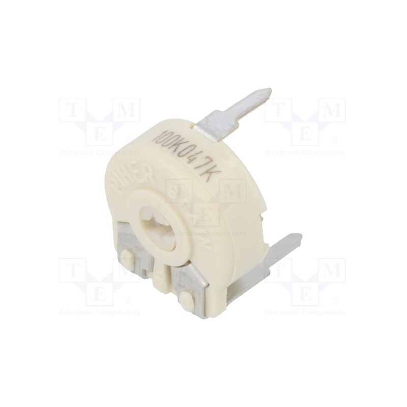 2 pcs x PIHER - PTC10LV10-104A1010 - Potentiometer: mounting, single turn,horizontal, 100kΩ, 330mW