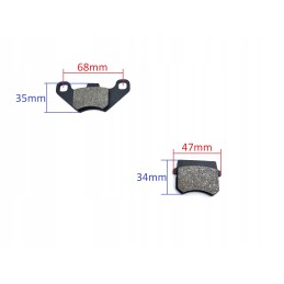 Front brake pads for atv quad 110 125cc