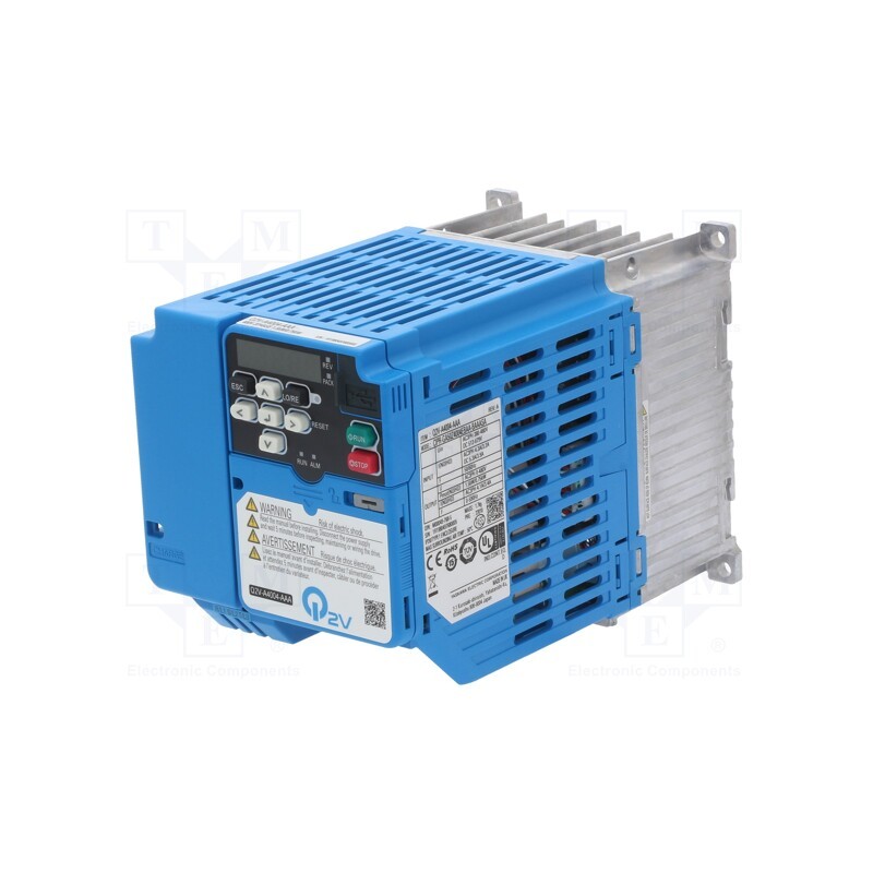 1 pcs x OMRON - Q2V-A4004-AAA - Vector inverter, 1.1/1.5kW, 3x400VAC, 3x380÷480VAC, 0÷590Hz, Q2V