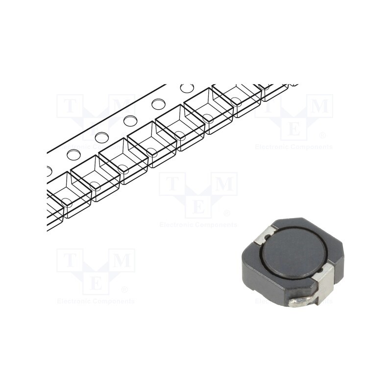 2 pcs x EATON ELECTRONICS - DR1040-101-R - Inductor: wire, SMD, 101uH, Ioper: 1.25A, 225mΩ, ±30%, Isat: 1.35A