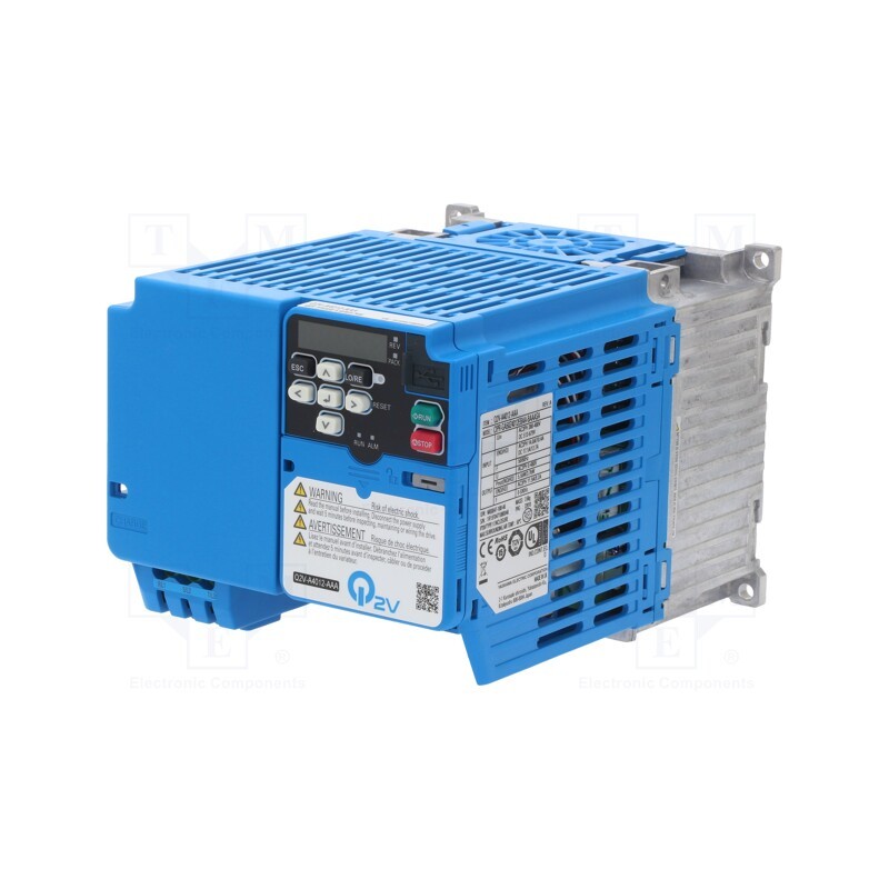 1 pcs x OMRON - Q2V-A4012-AAA - Vector inverter, 4/5.5kW, 3x400VAC, 3x380÷480VAC, 0÷590Hz, Q2V