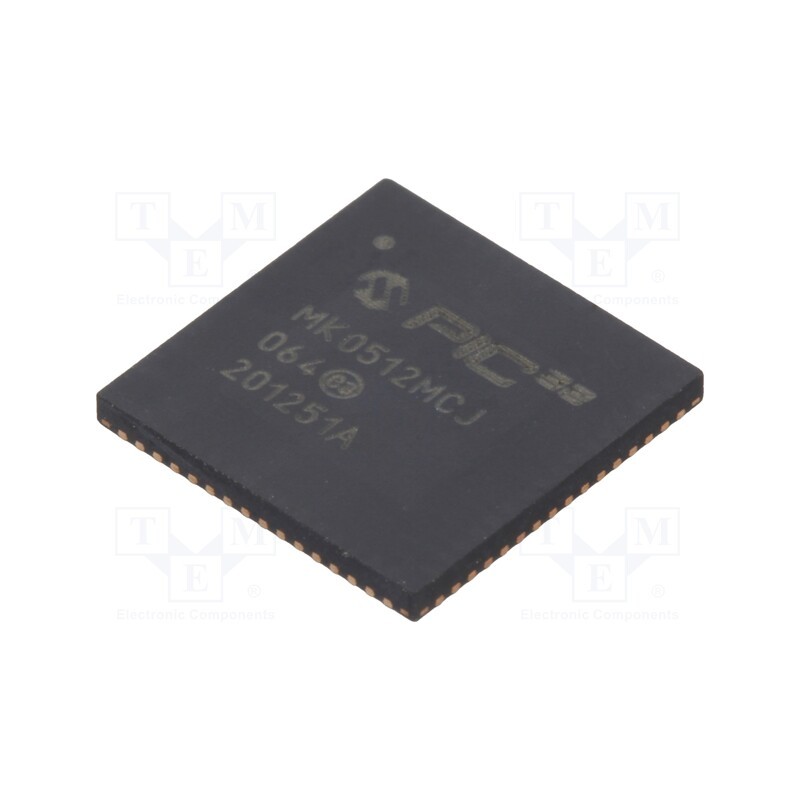 1 pcs x MICROCHIP TECHNOLOGY - PIC32MK0512MCJ064-I/R4X - IC: PIC microcontroller, 512kB, 120MHz, 2.3÷3.6VDC, SMD, QFN64