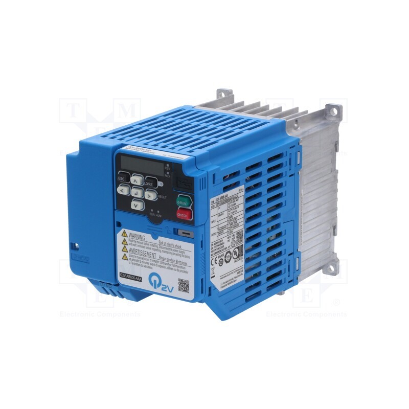 1 pcs x OMRON - Q2V-AB006-AAA - Vector inverter, Max motor power: 0.75/1.1kW, Usup: 200÷240VAC