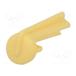2 pcs x OKW - A1105004 - Pointer, plastic, yellow, push-in, arrow, A10