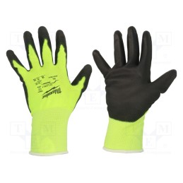 1 set x Milwaukee - 4932479917 - Protective gloves, Size: 8,M, Resistance to: cutting, warning
