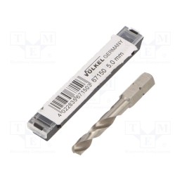 1 pcs x Vu00d6LKEL - 67150 - Drill bit, for metal, Ø: 5mm, L: 50mm, Working part len: 26mm