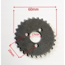 Minichoper camshaft sprocket