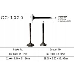 Intake valve honda trx 300 88 00