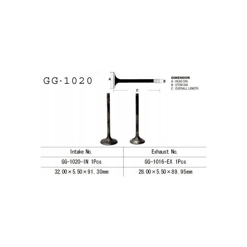 Intake valve honda trx 300 88 00