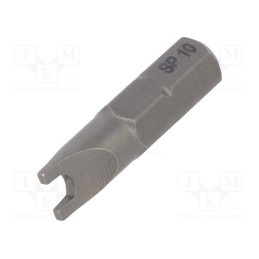 1 pcs x WIHA - 27067 - Screwdriver bit, spanner, SP10, Overall len: 25mm, STANDARD