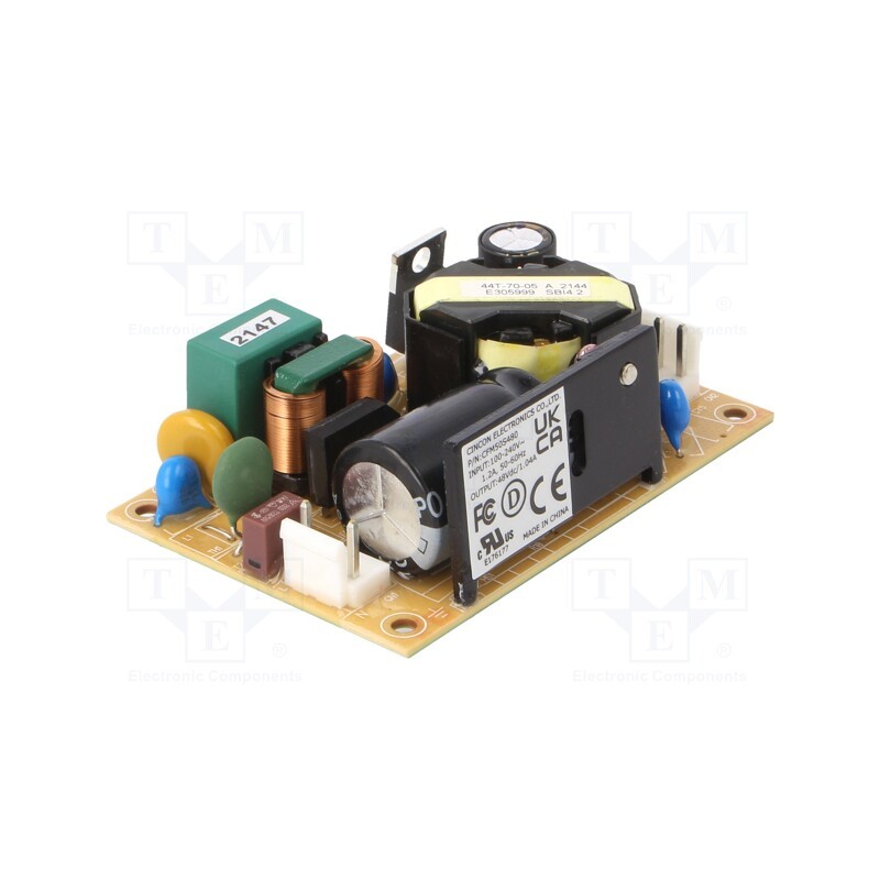 1 pcs x CINCON - CFM50S480 - Power supply: switched-mode, open, 50W, 120÷370VDC, 90÷264VAC