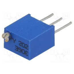 2 pcs x SR PASSIVES - T67Y-2K - Potentiometer: mounting, multiturn, 2kΩ, 250mW, ±10%, linear, THT
