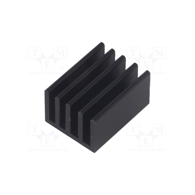 1 pcs x FISCHER ELEKTRONIK - SK 633 25 SA - Heatsink: extruded, grilled, black, L: 25mm, W: 19mm, H: 14mm