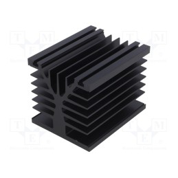 1 pcs x FISCHER ELEKTRONIK - SK89/100/SA - Heatsink: extruded, black, L: 100mm, W: 80mm, H: 78.6mm, 0.7K/W, screw