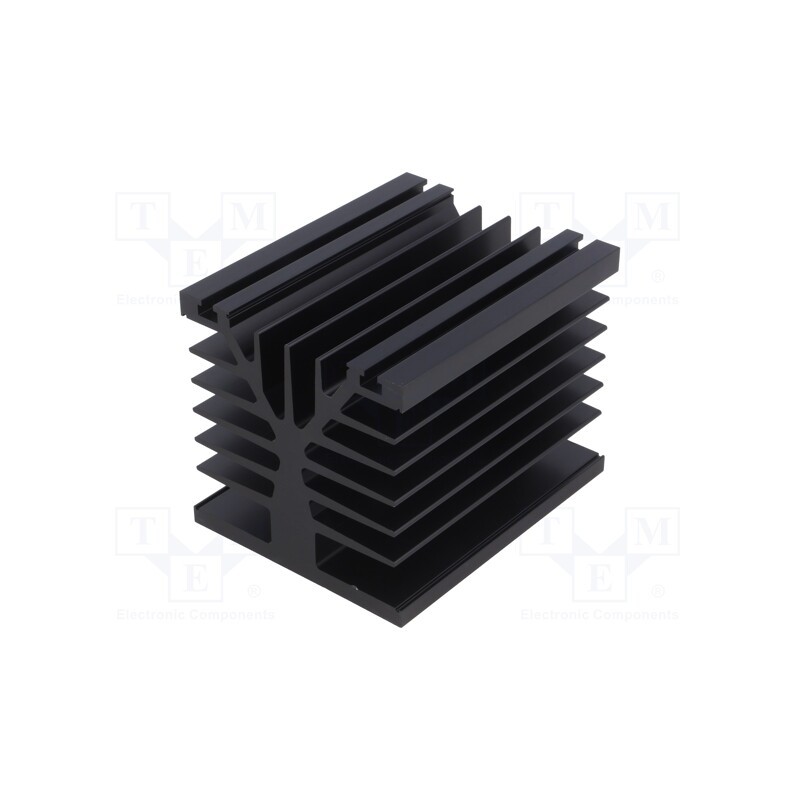 1 pcs x FISCHER ELEKTRONIK - SK89/100/SA - Heatsink: extruded, black, L: 100mm, W: 80mm, H: 78.6mm, 0.7K/W, screw