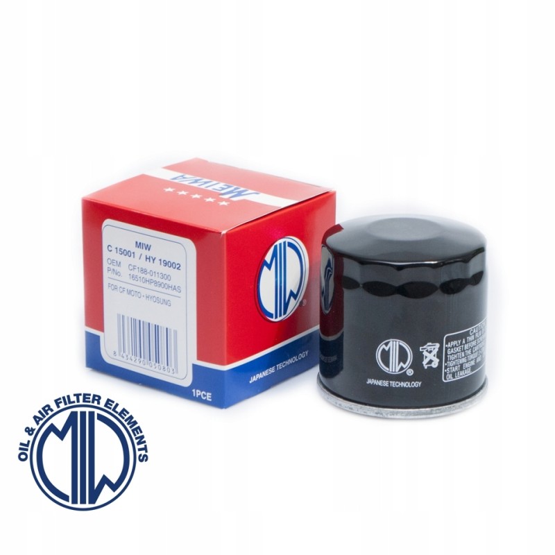 Miw meiwa oil filter hyosung te 450 quadzilla cf moto hf682 50