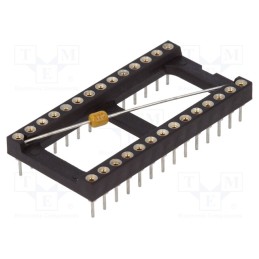 1 pcs x MPE GARRY - 001-3-028-6-B1STF-XT0 - Socket: integrated circuits, DIP28, Pitch: 2.54mm, precision, THT