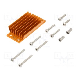 1 pcs x Advanced Thermal Solutions - ATS-1179-C1-R0 - Heatsink: extruded, grilled, BGA, golden, L: 58mm, W: 23mm, H: 11.4mm