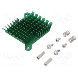 1 pcs x Advanced Thermal Solutions - ATS-1038-C3-R0 - Heatsink: extruded, grilled, BGA, green, L: 40mm, W: 38mm, H: 10mm
