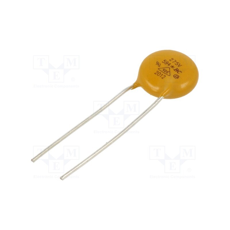 2 pcs x VISHAY - VDRS10P275BSE - Varistor: metal-oxide, THT, 275VAC, 350VDC, 430V, 2.5kA
