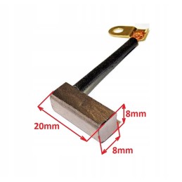 Jawa electric starter brushes 8x8x20mm