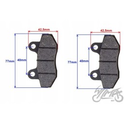 Brake pads rear cross 110 125 kxd kingway