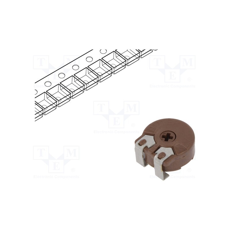 2 pcs x PIHER - PSC10KV50-104A0505 - Potentiometer: mounting, single turn,horizontal, 100kΩ, 330mW