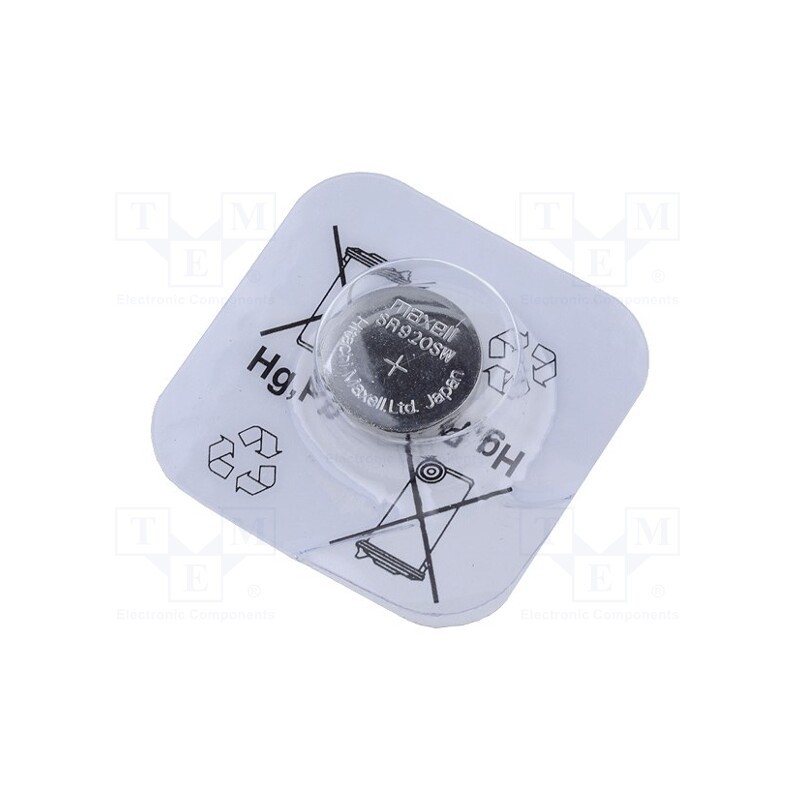 1 pcs x MAXELL - SR920SW MAXELL - Battery: silver, 1.55V, coin,R921,SR69, non-rechargeable, 1pcs.